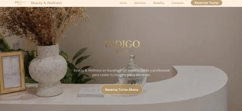 Web para indigo