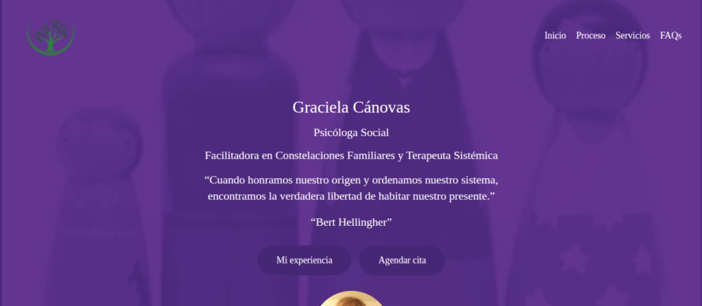 Landing Page Grace espacio sistemico