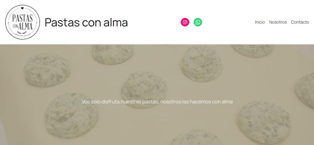 Landing Page Pastas con Alma